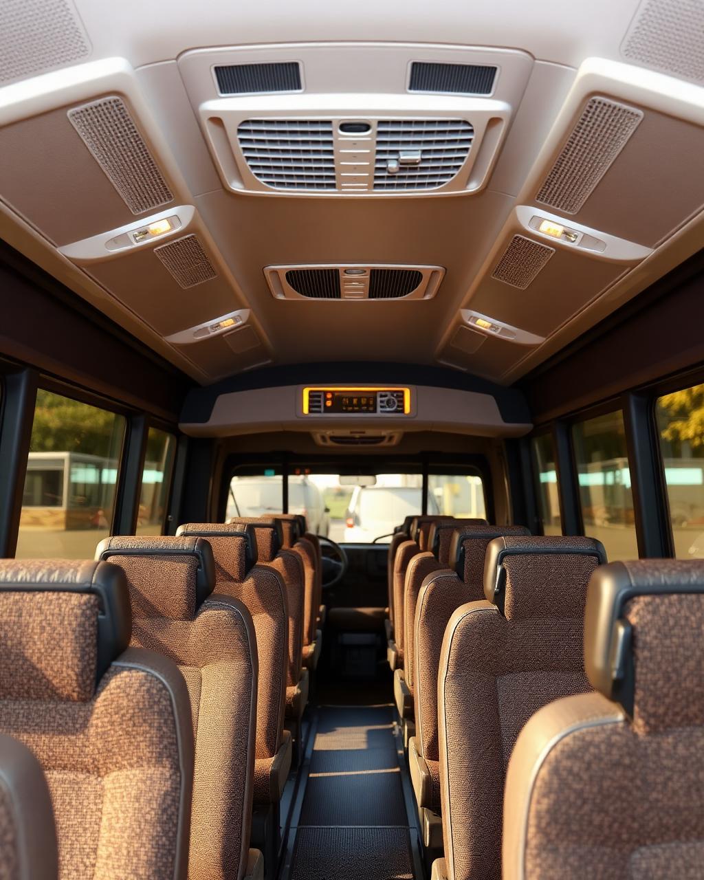 Comfortable bus interior