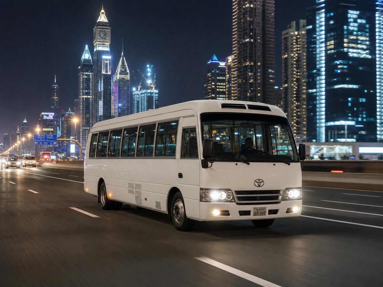 Sheikh Zayed Road at night